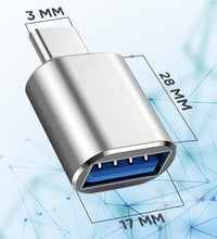 USB - C male to USB - A female 3.0 Adapter (Pack - of - 2) - Zinech Store